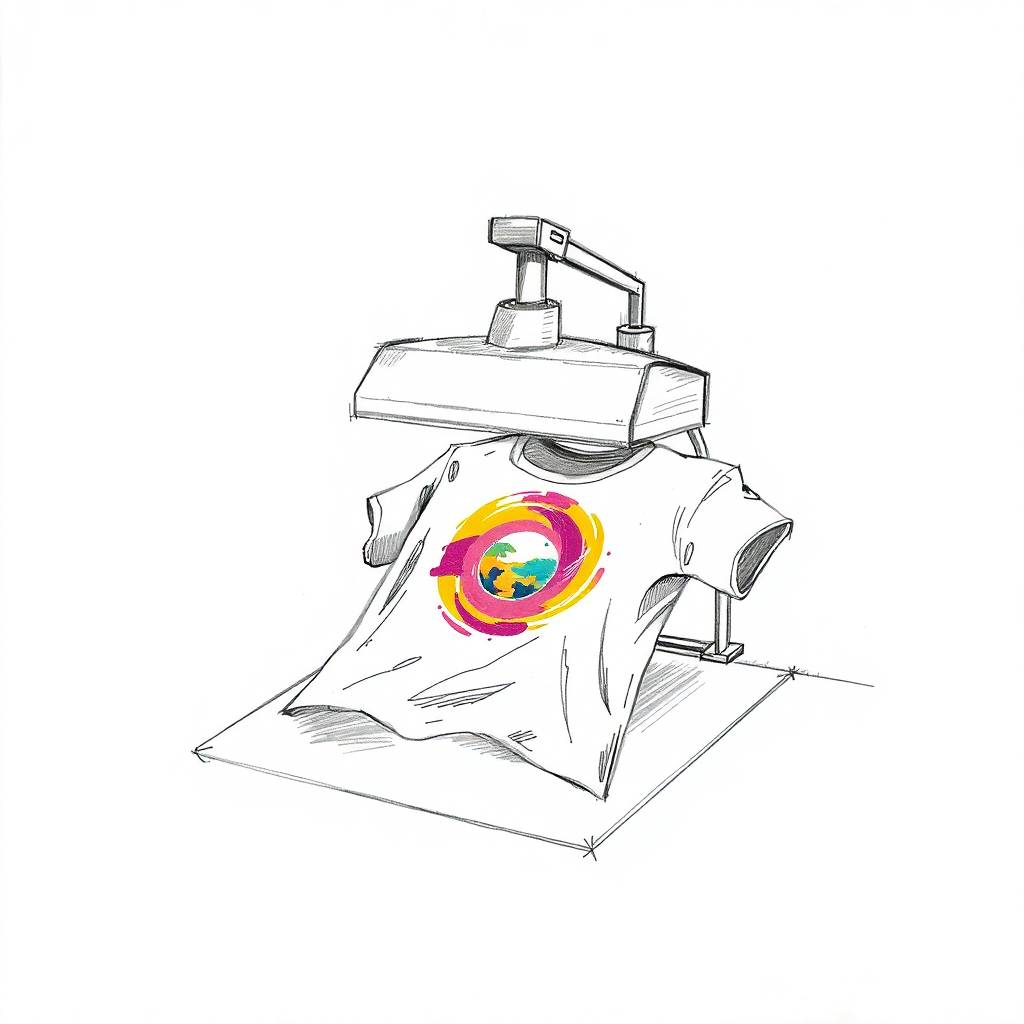 obrazek przedstawia koszulkę z drukiem sublimacyjnym