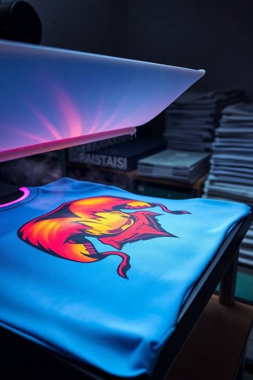 technika nadruku sublimacyjnego na koszulce